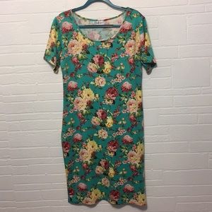 TomsWare 2XL Short Sleeve Fitted Dress